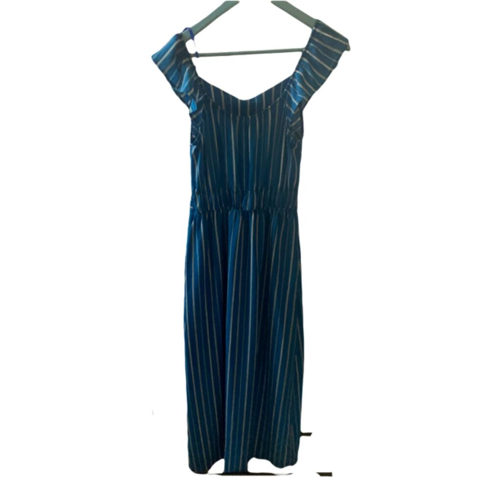 Blue Stripe Maxi Dress